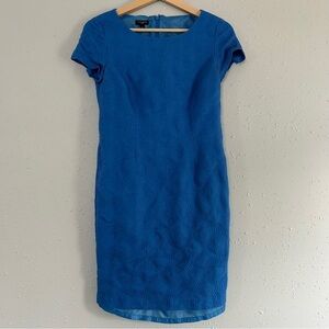 Talbots Petites Blue Mini Dress Formal Wedding Guest Office 2P